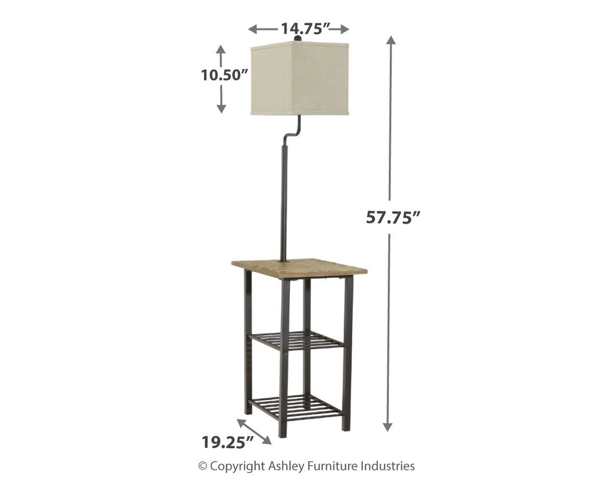 Shianne - Metal Tray Lamp - Black
