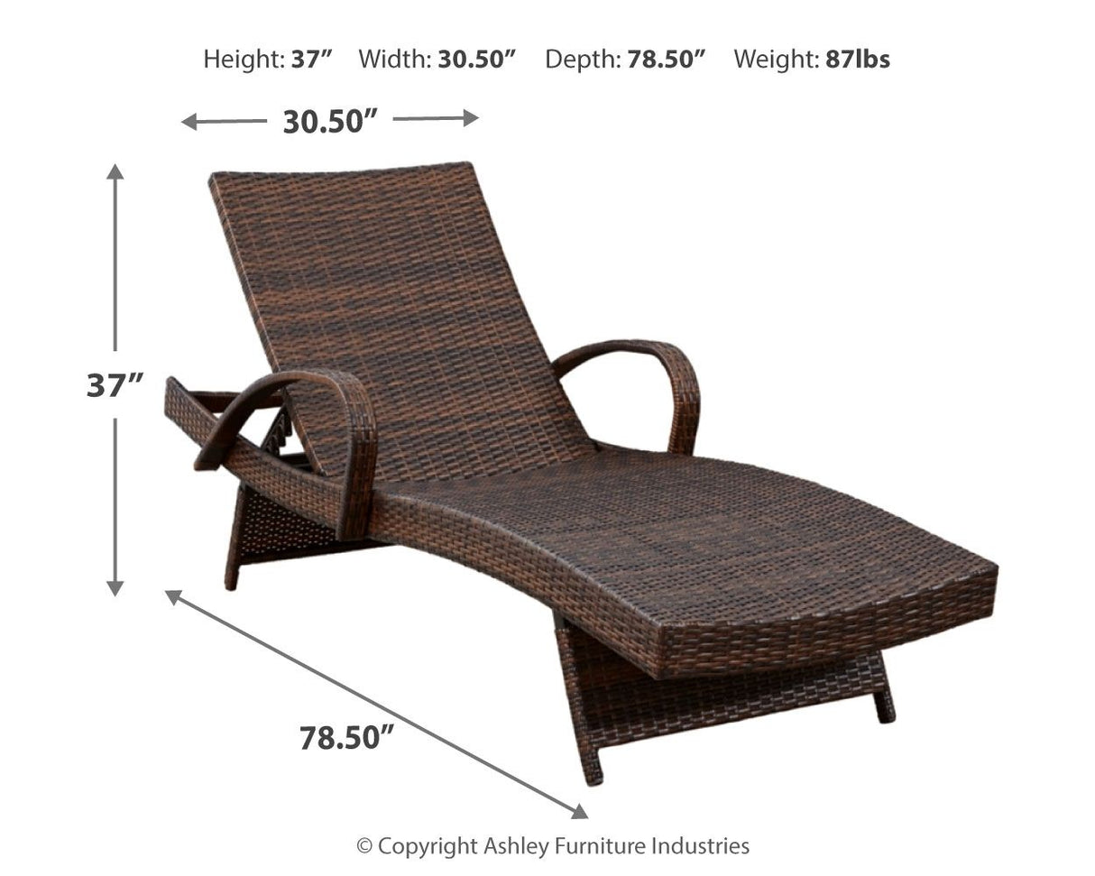 Kantana - Chaise Lounge (Set of 2) - Brown