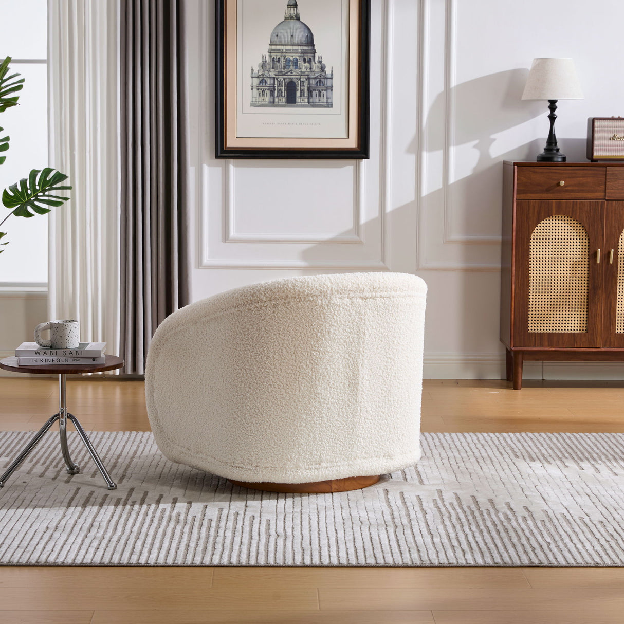 Swivel Accent Chair With 360 Degree Rotating