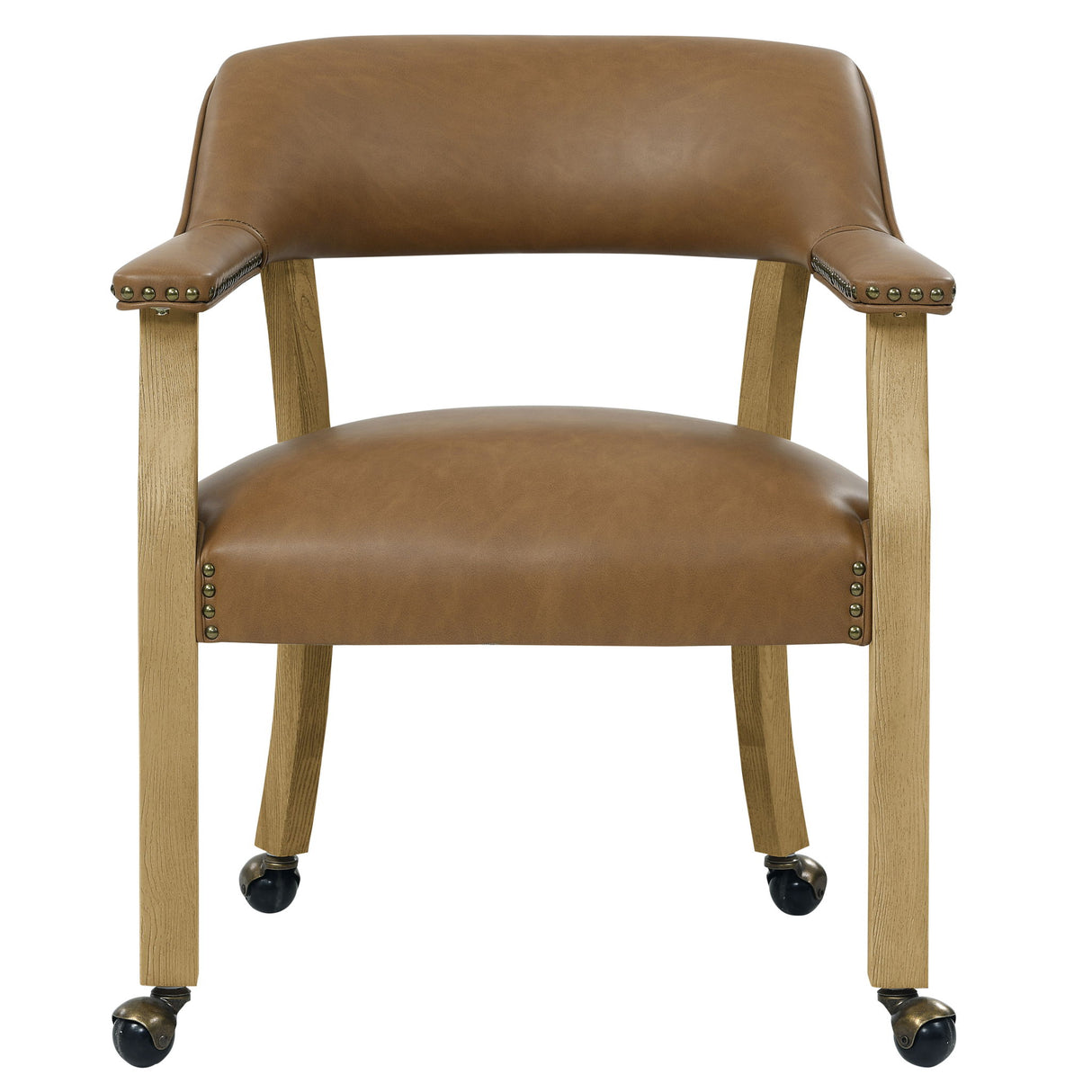 Rylie - Castered Captain's Chair - Camel