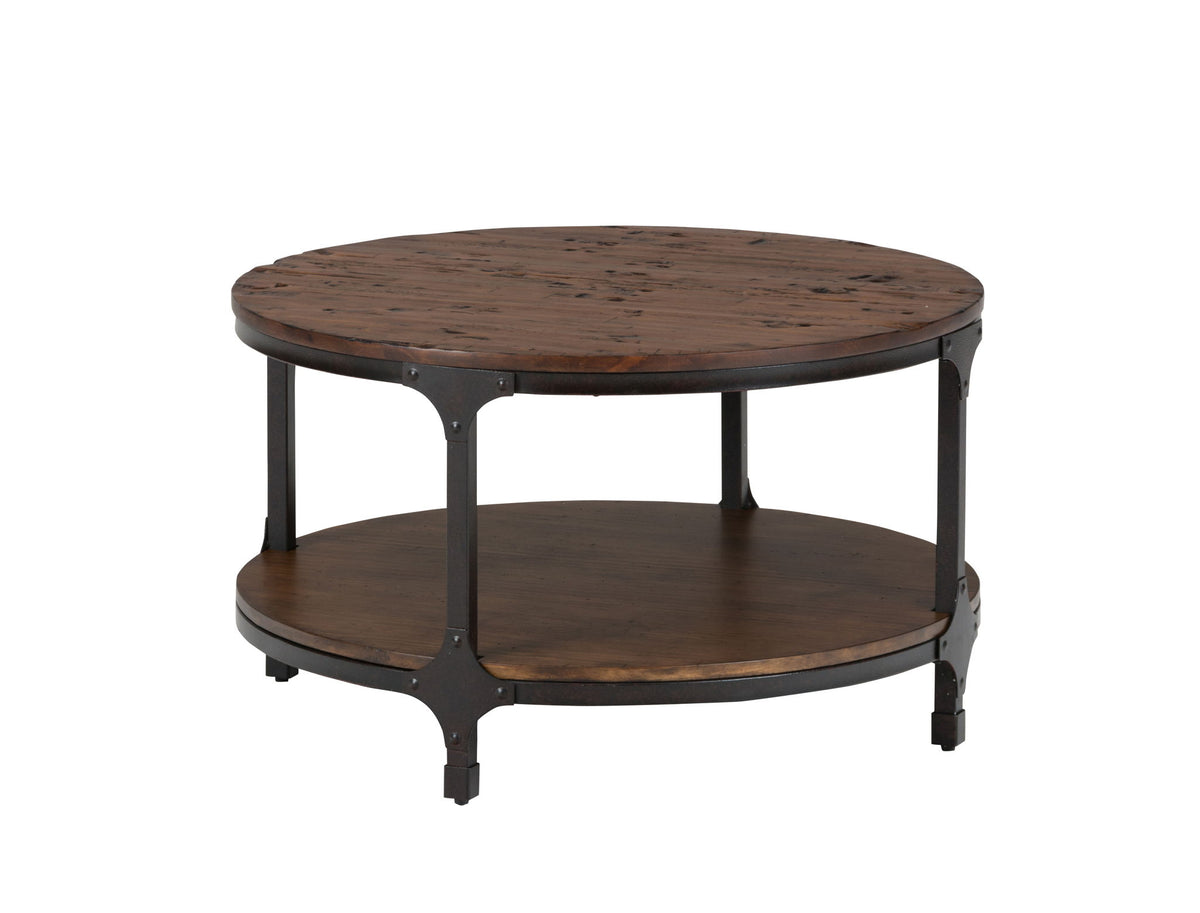 Urban Nature - Round Coffee Table - Distressed Light Brown