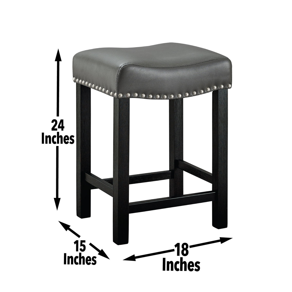 Aspen - Counter Stool - Dark Gray