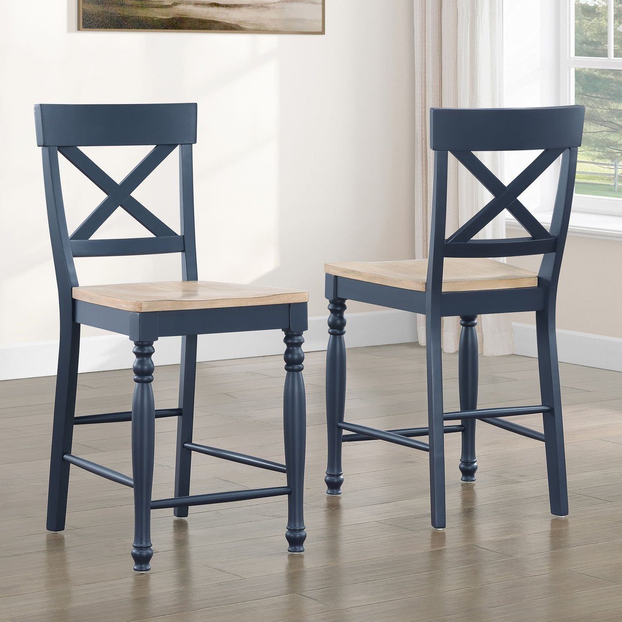 Darcy - Counter Chair - Blue