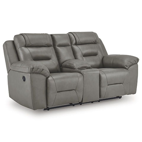 Heritage Dbl Reclining Loveseat w/ Console Leather