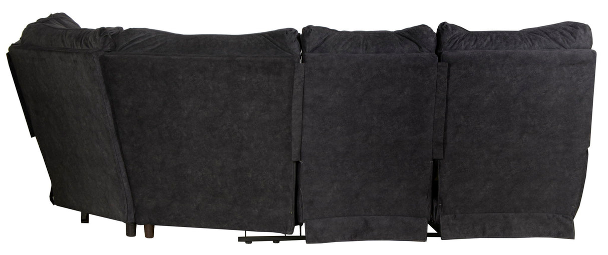 Shane - 2 Piece Reclining Sectional - Smoke