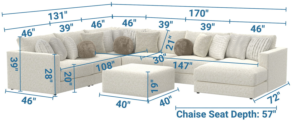 Ritzy - Modular Sofa And Included Cocktail Ottoman