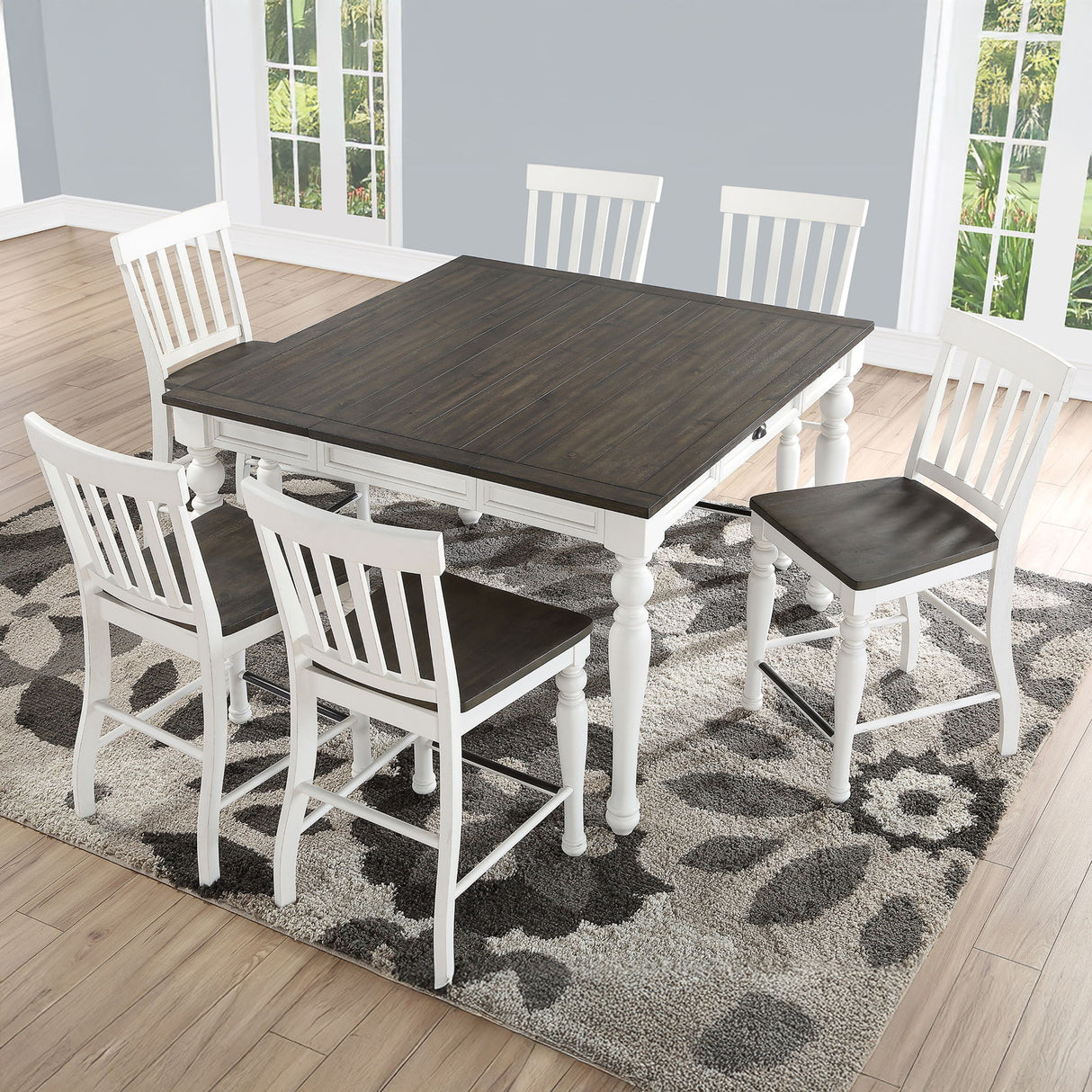 Joanna - Counter Chair (Set of 2) - Two Tone