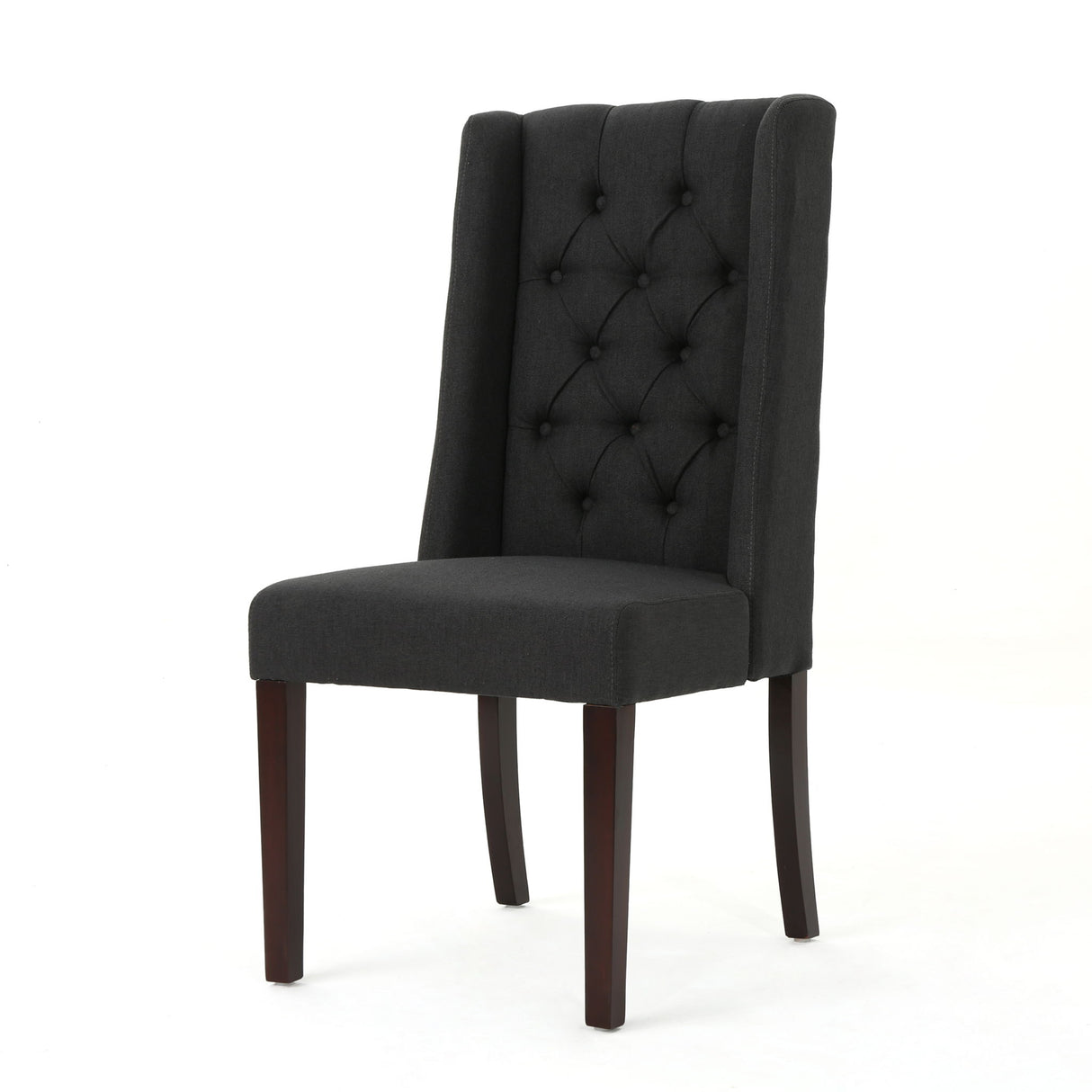 Sophisticated Tufted Dining Chair With High Back Design
