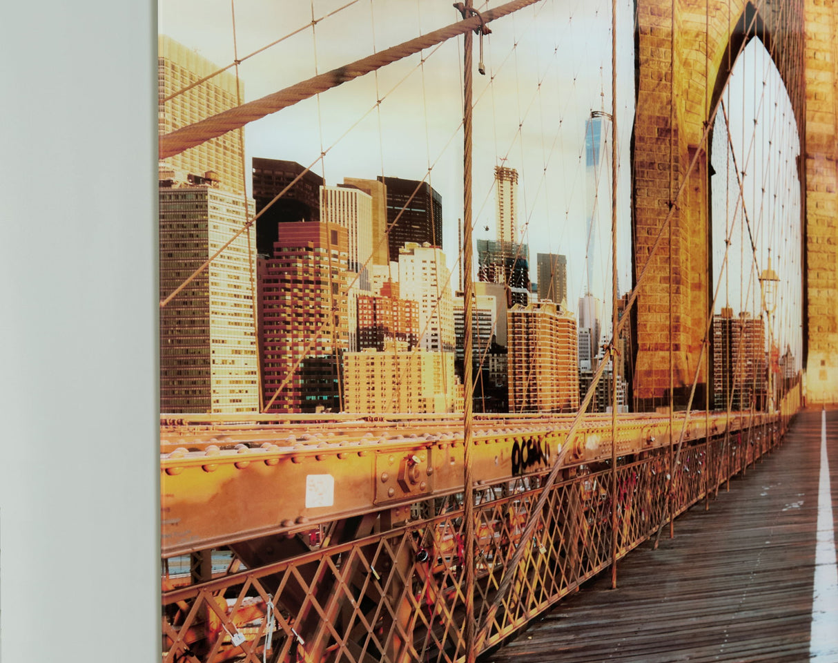 Shayward - Wall Art - Blue / Amber