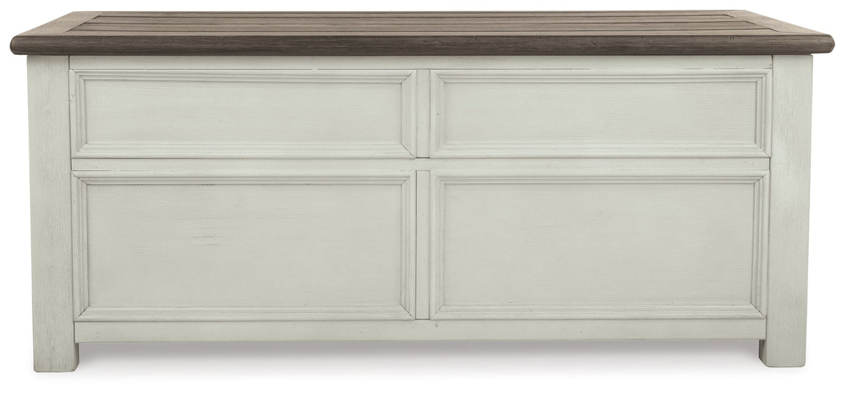 Bolanburg - Lift Top Cocktail Table - White / Brown / Beige