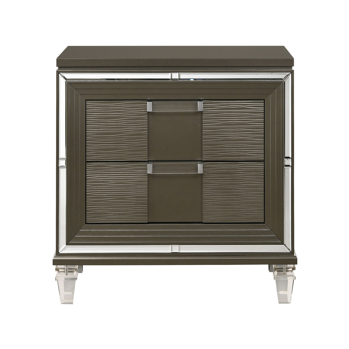 Twenty Nine - 2-Drawer Nightstand With USB - Dark Brown