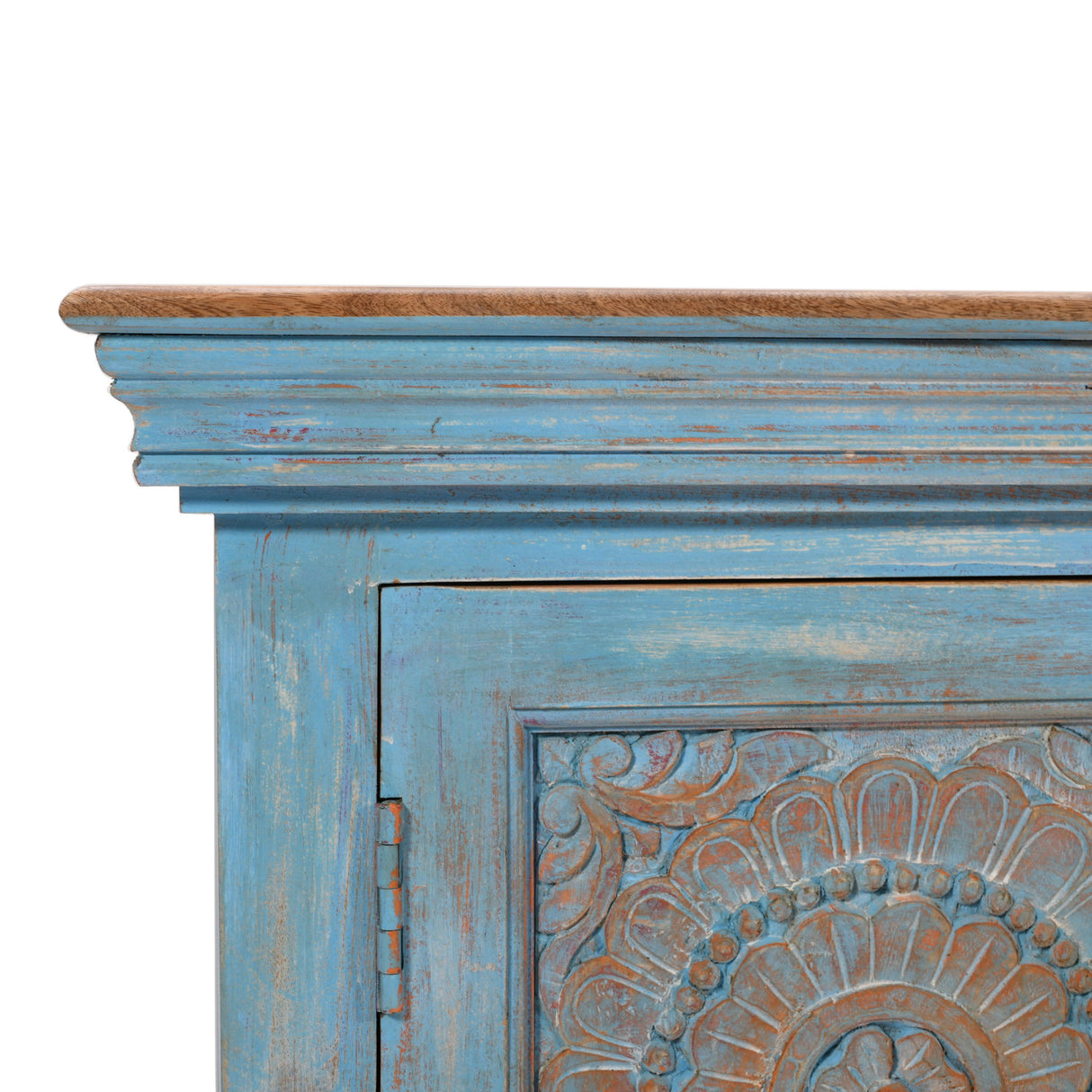 Marchand - 71" Accent Cabinet - Antique Blue