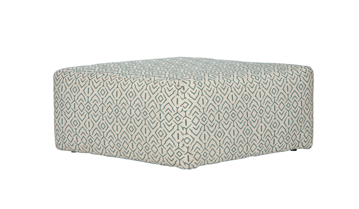Howell - Cocktail Ottoman - Aqua