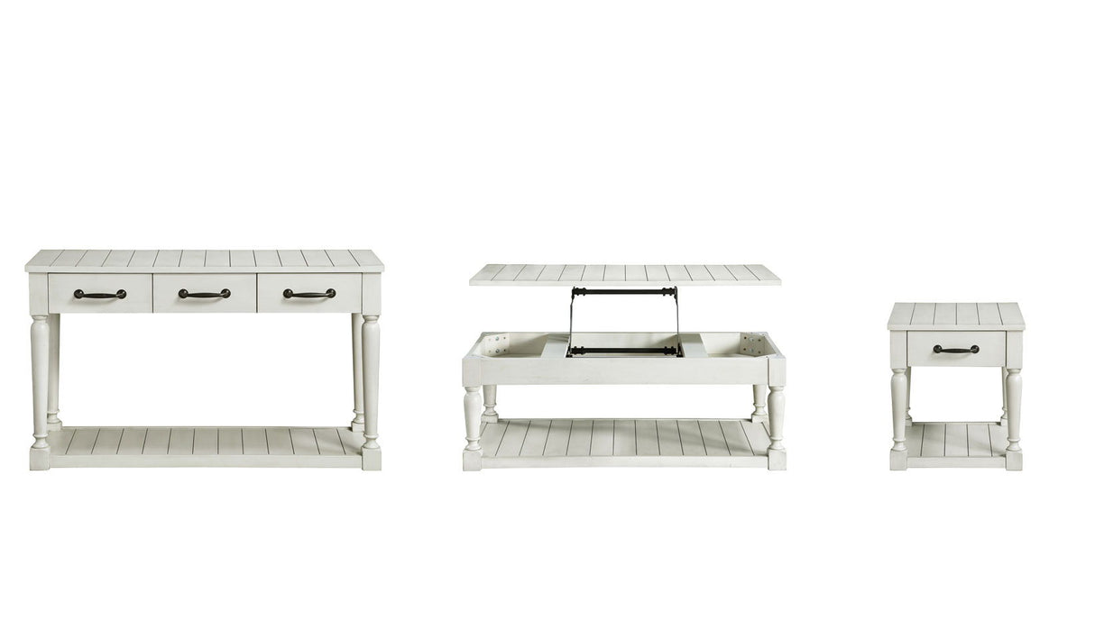 Hemmingway - 3 Piece Occasional Table Set - White