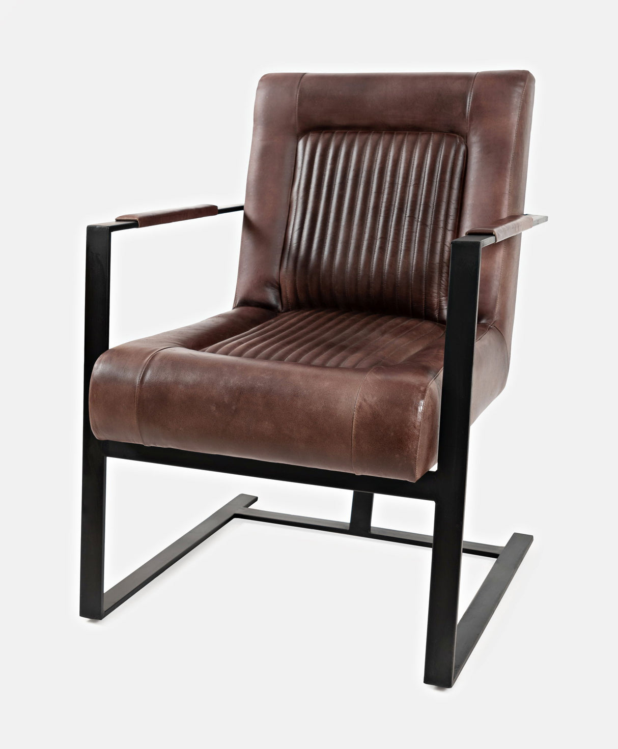 Global Archive - Maguire Genuine Leather Sled Chair
