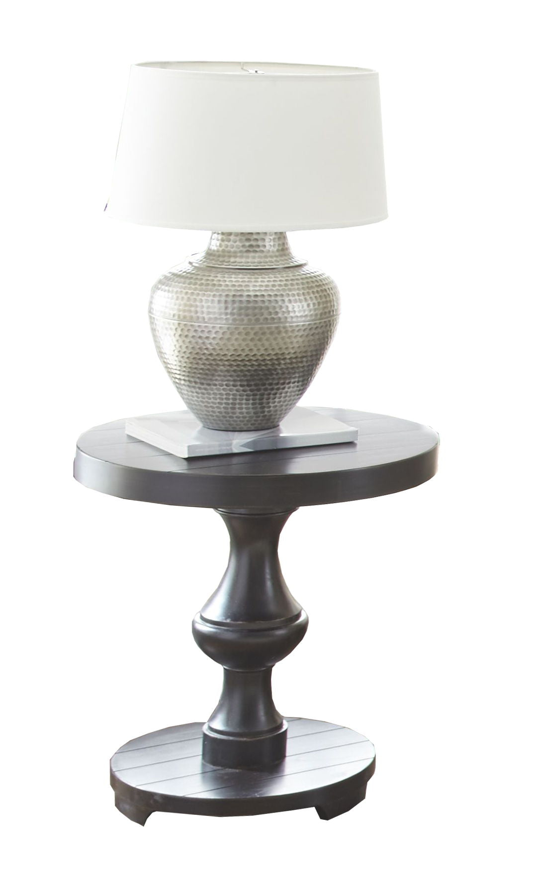 Dory - Round End Table - Ebony