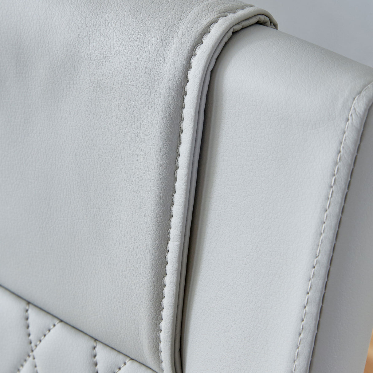 Modern Dining Chairs With Padded Seat, Metal Legs