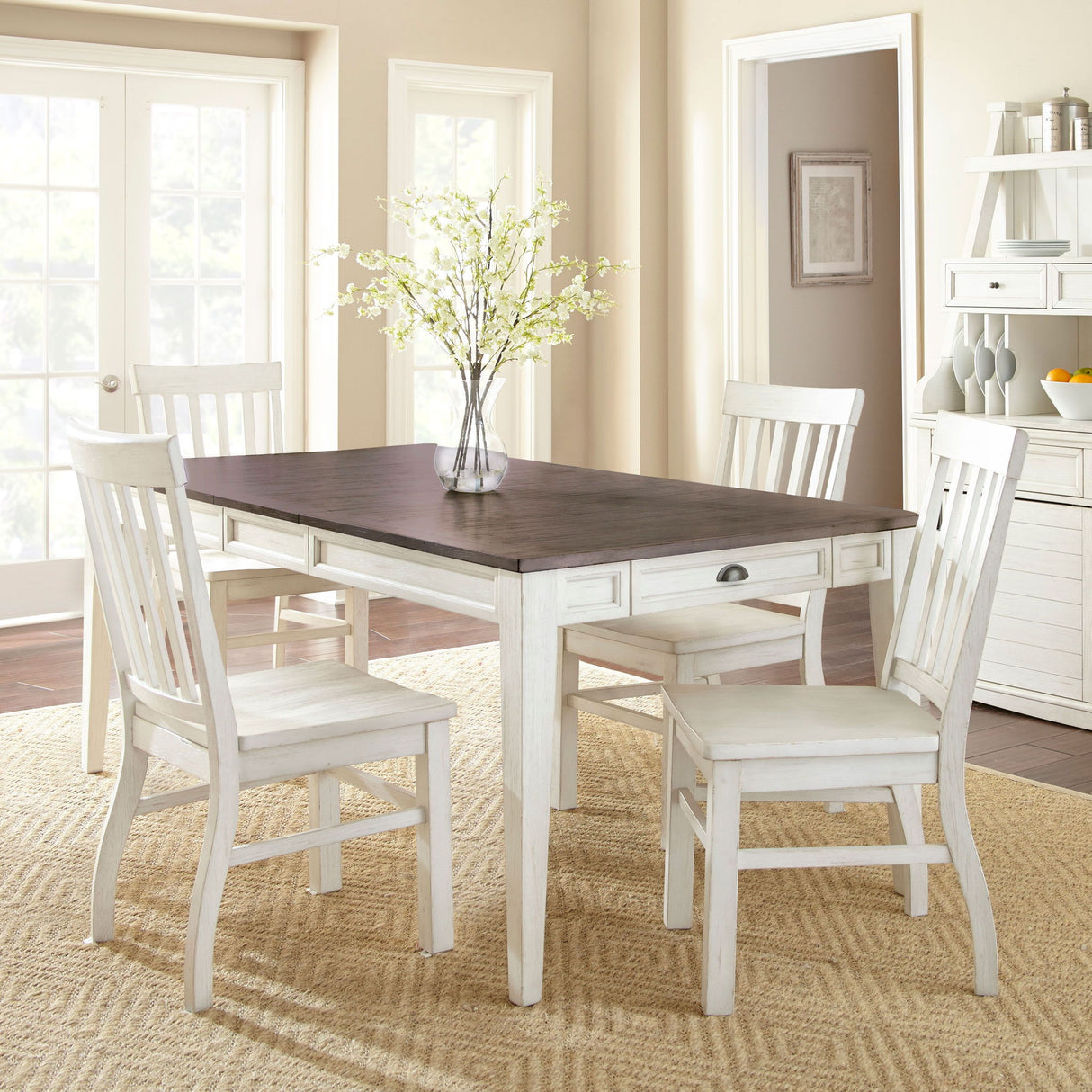 Cayla - Dining Set With Two Tone Table