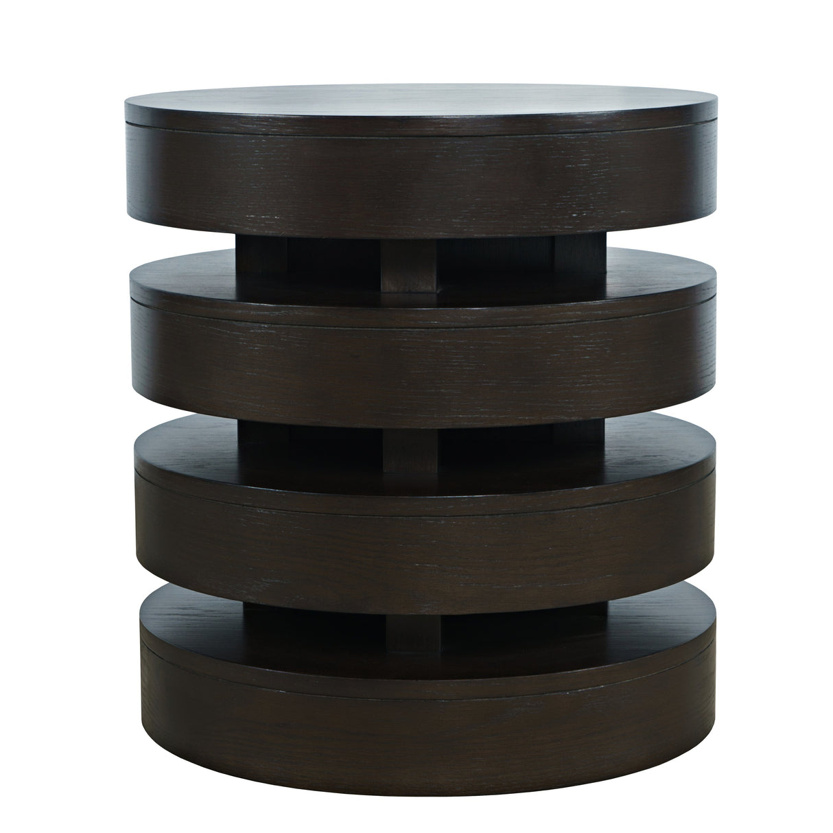 Brix Round End Table - Espresso