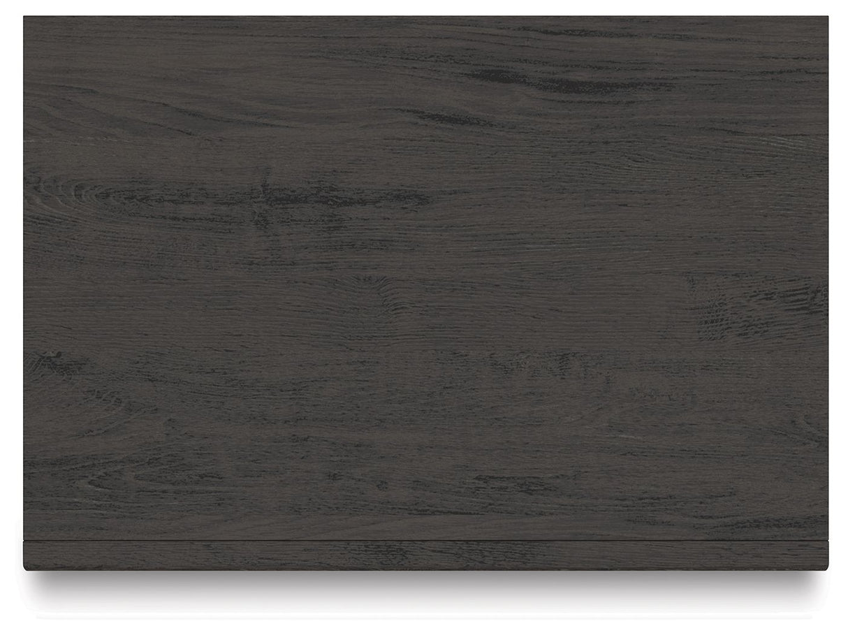 Fraluna - Two Drawer Night Stand - Charcoal