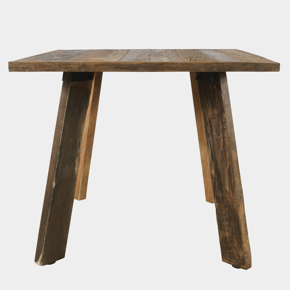 Reclamation - Square Dining Table - Rustic Unfinished Brown