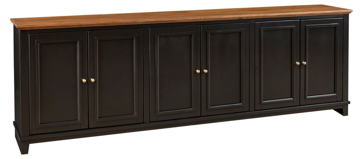 Sophia - 97" Console w/ 6 Doors - Black