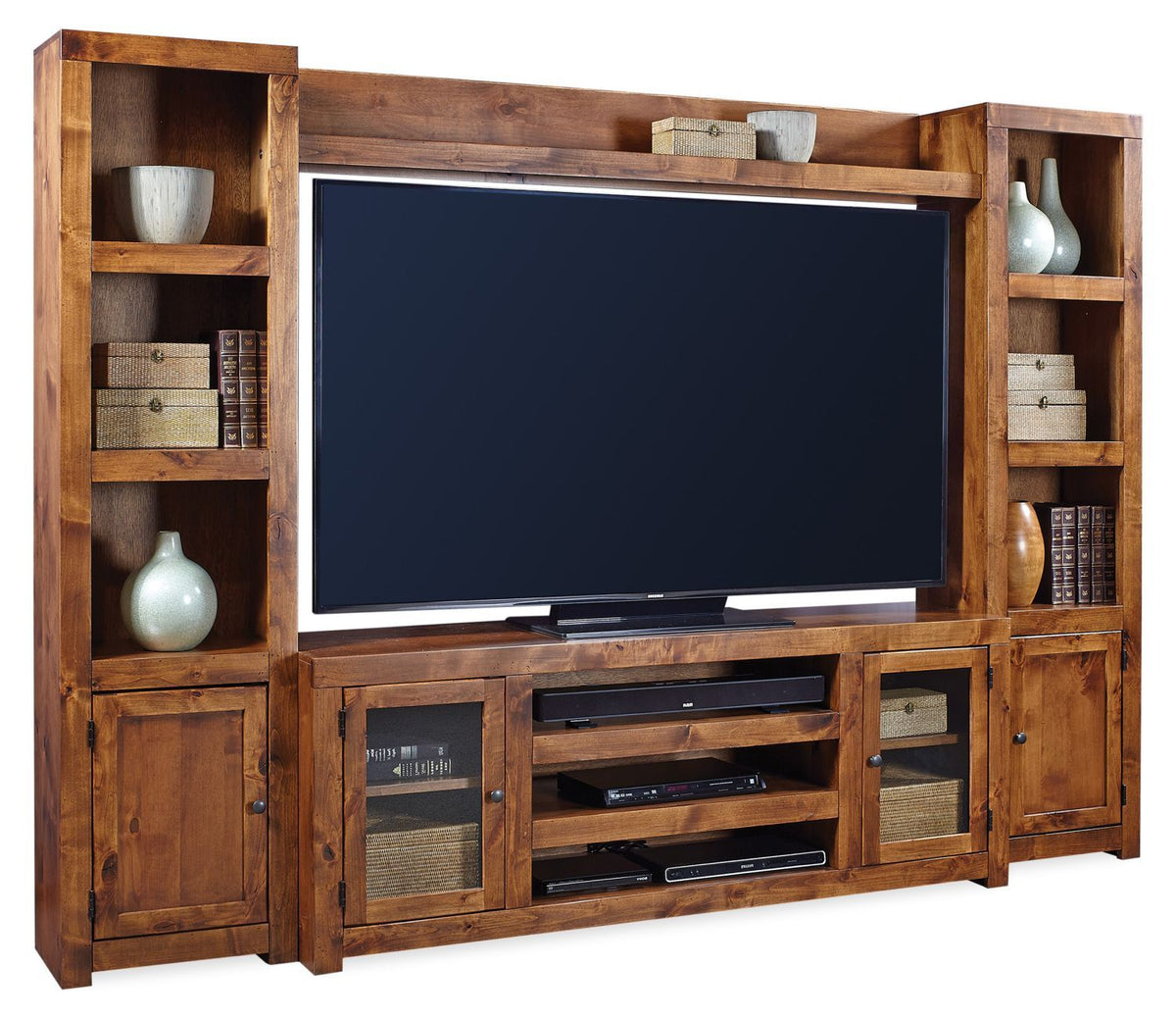 Contemporary Alder - 72" Console w/ Doors
