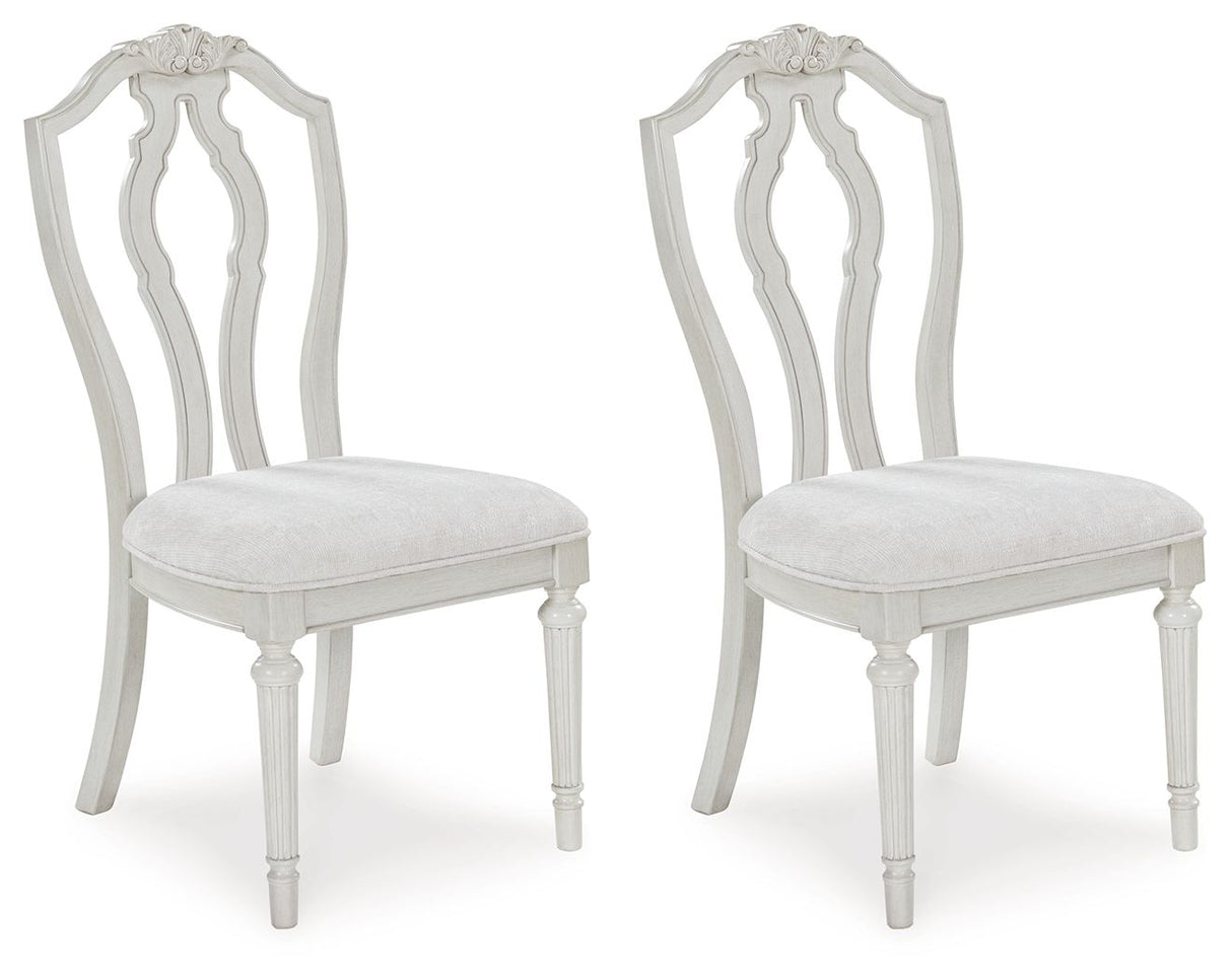 Montelaine - Dining Upholstered Side Chair (Set of 2) - Antique White