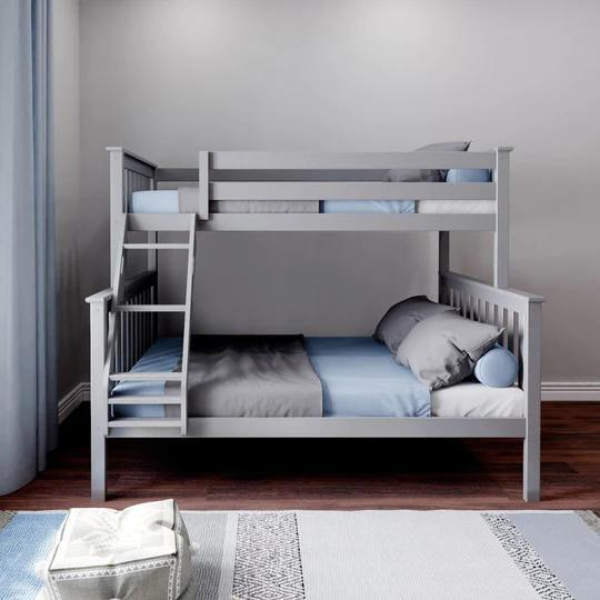 M3 - Twin over Full Slat Bunkbed, Grey - 177231121