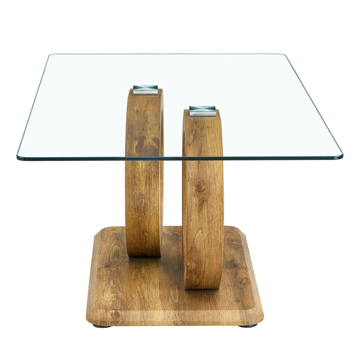 Contemporary Style Glass Top Coffee Table