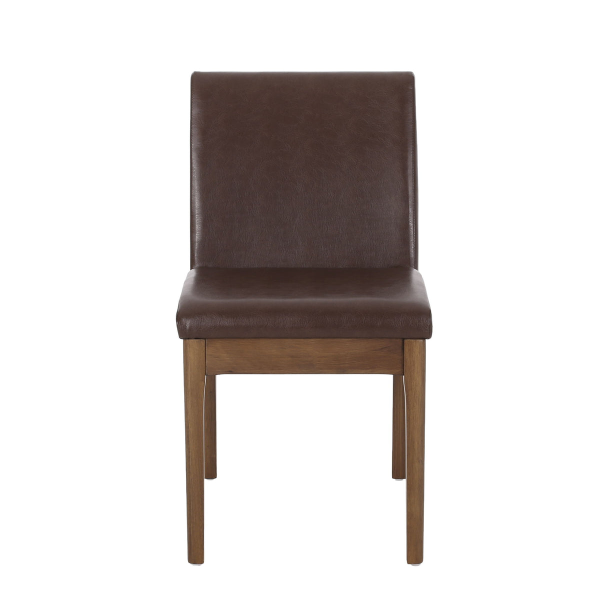 Modern Dining Chair With Upholstery - Dark Brown
