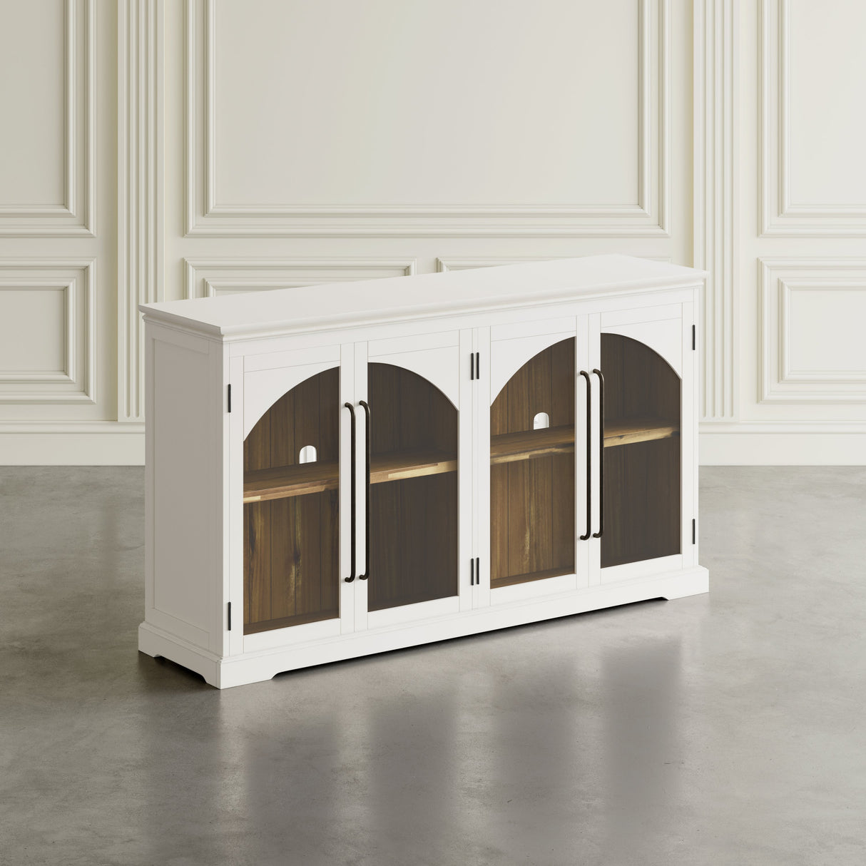 Archdale Gothic Arch 4 Door Accent Cabinet