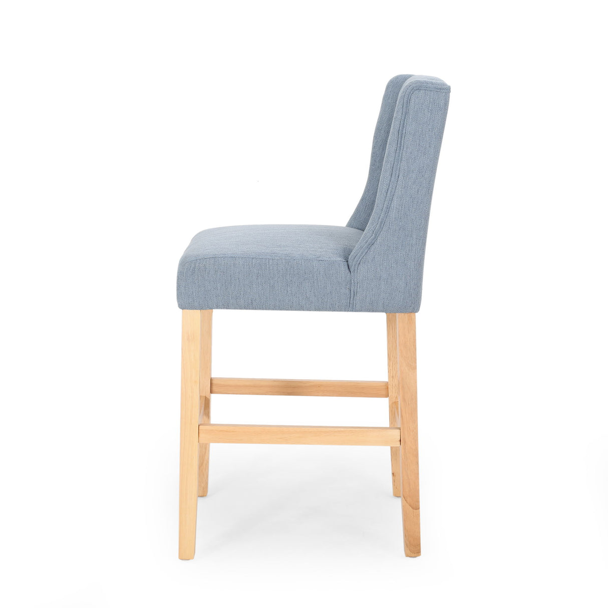 Vienna - Contemporary Fabric Tufted & Wingback Counter Stools (Set of 2)