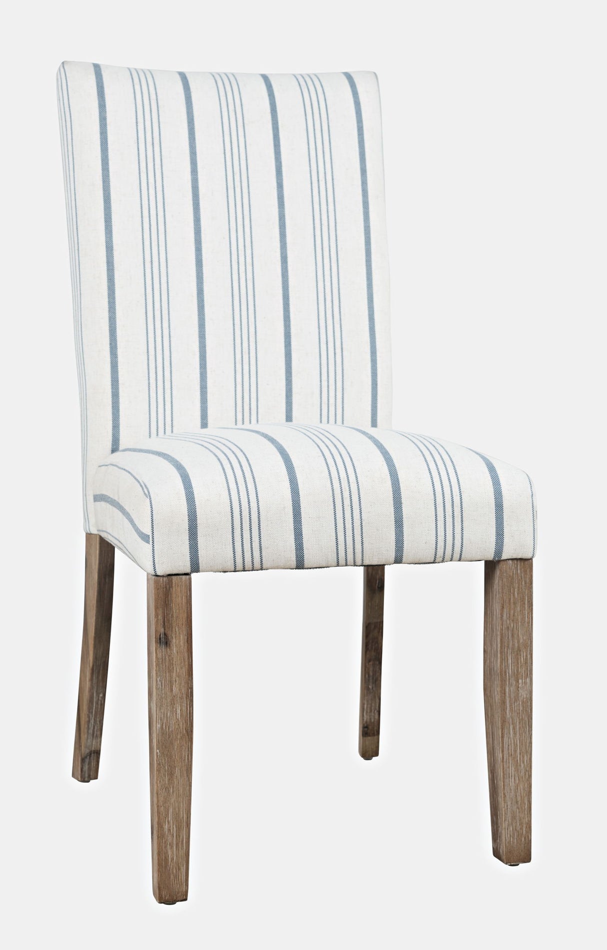 Eastern Tides - Upholstered Dining Chair (Set of 2) - Blue Stripe / White