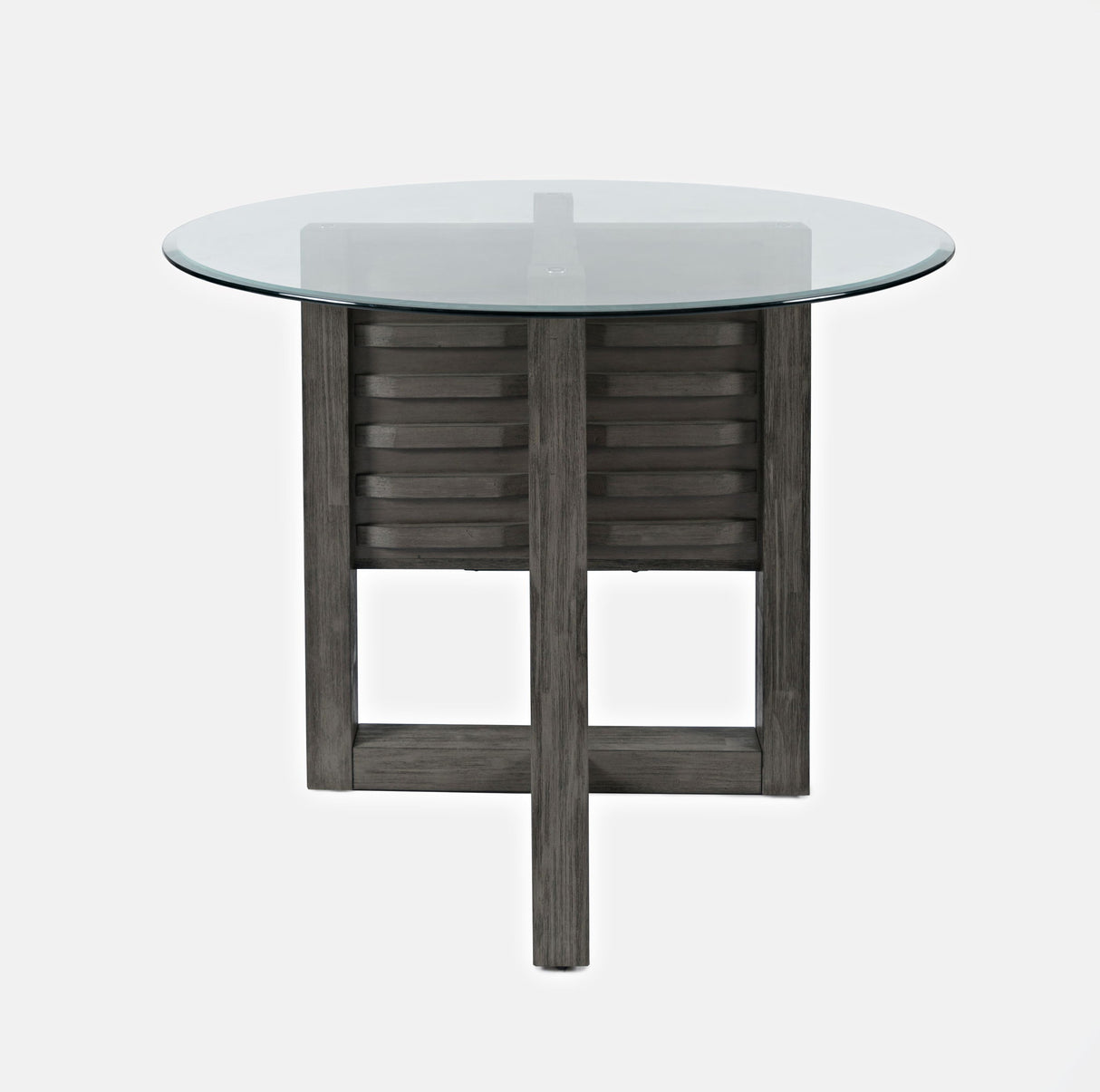 Altamonte - Glass Table - Brushed Gray