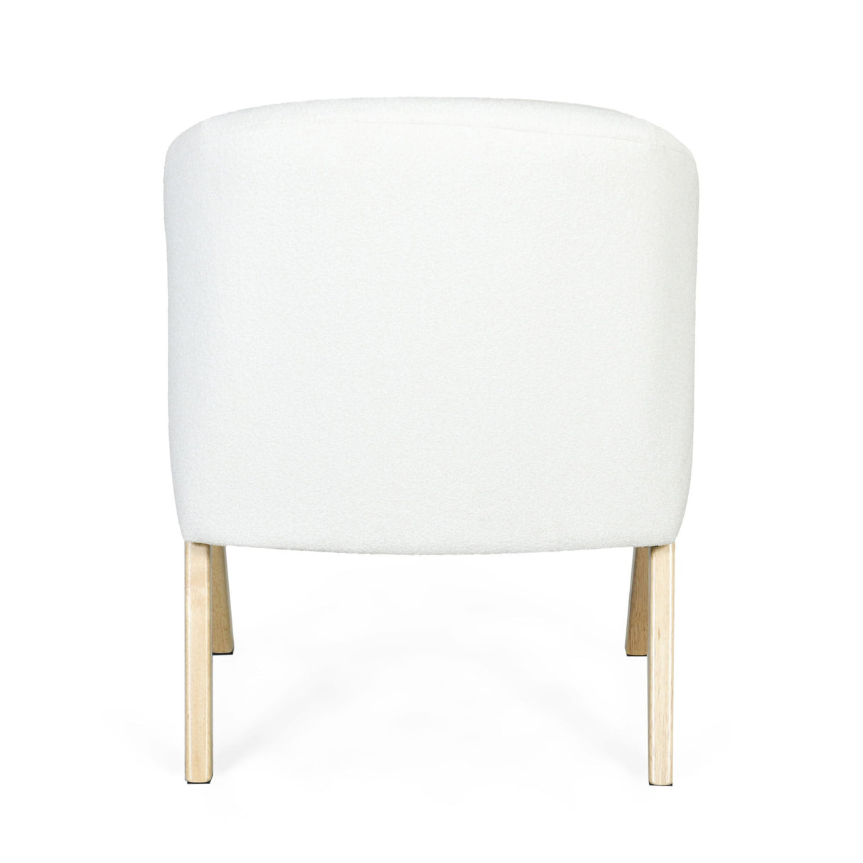 Modern Accent Chair With Polyester Upholstery And Minimalist Lounge Chair For Living Room, Bedroom, Or Office - White