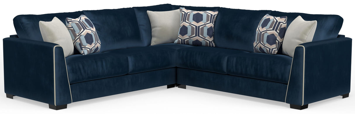 Jetson - Sectional With Comfort Coil Seat Cushions And Included Accent Pillows