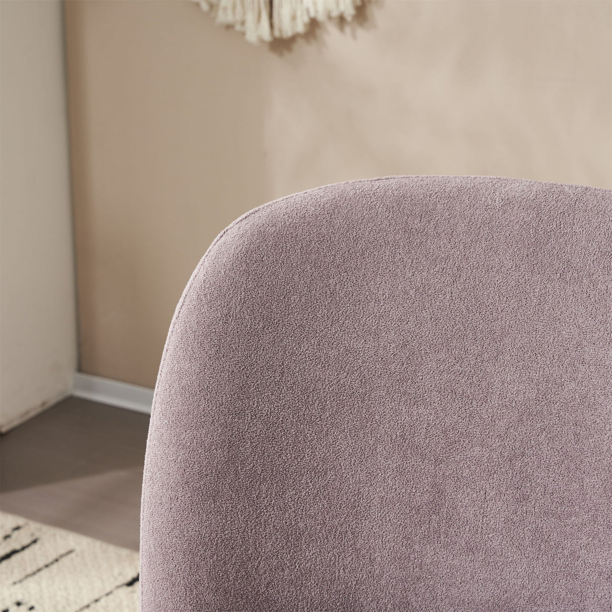 Modern Low Back Accent Upholstered Armless Living Room Chairs, Round Feet