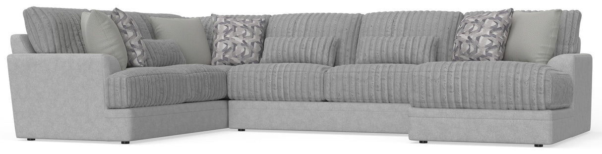 Titan - Sectional With Comfort Coil Seating And Accent Pillows Included
