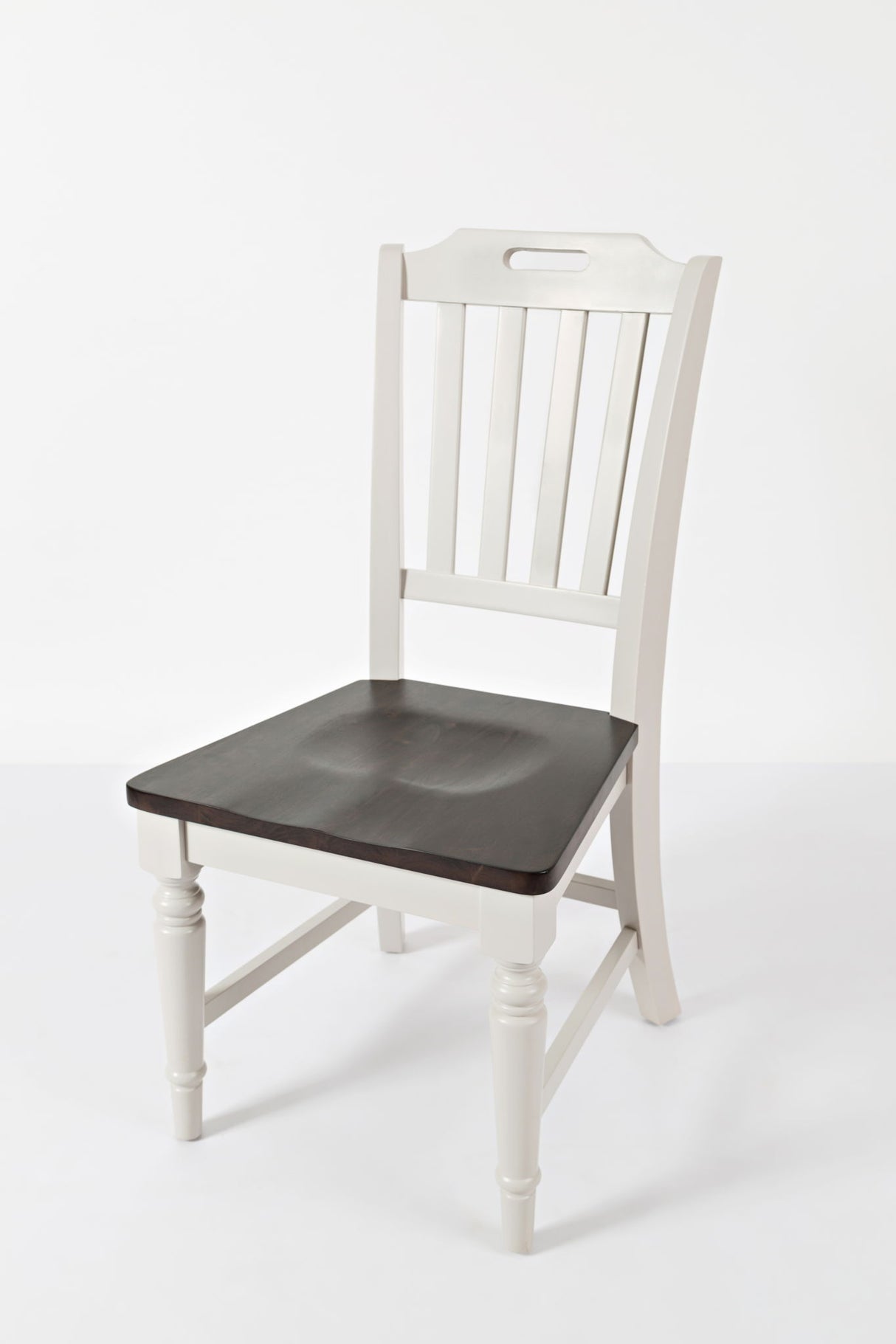 Orchard Park - Slatback Chair (Set of 2) - Soft Gray / Dark Brown