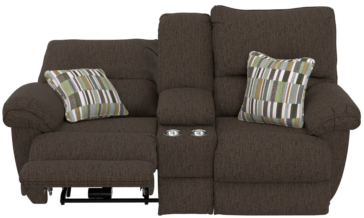Lenny - Power Lay Flat Reclining Console Loveseat