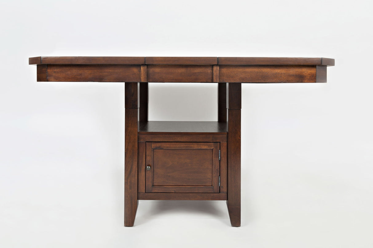 Manchester - High-Low Square Dining Table - Merlot