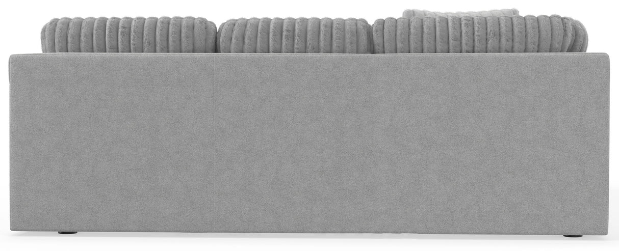 Logan - Upholstered Sectional With Comfort Coil Seating And Accent Pillows Included