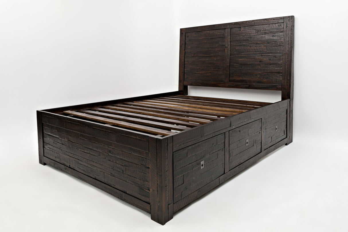 Kona Grove - King Storage Bed - Chocolate Dark Brown