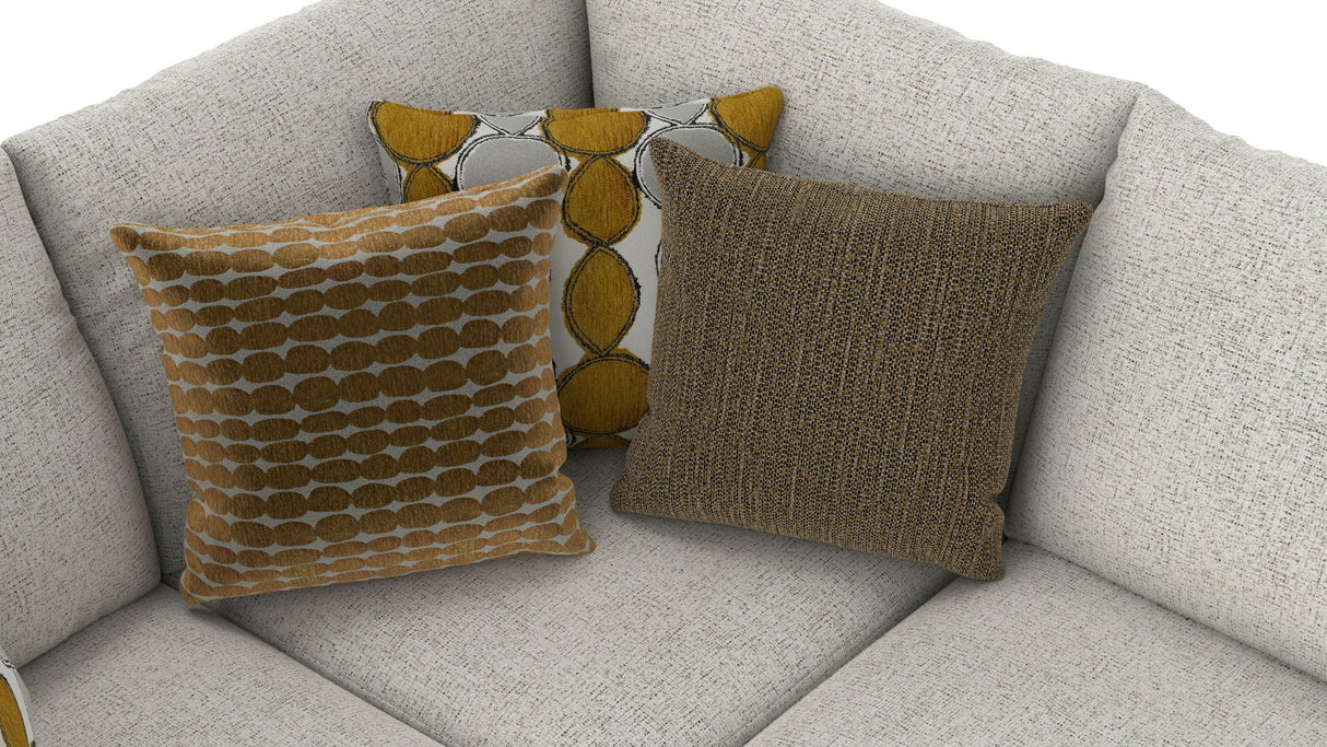 Tori - Sectional With Comfort Coil Seating And Accent Pillows Included