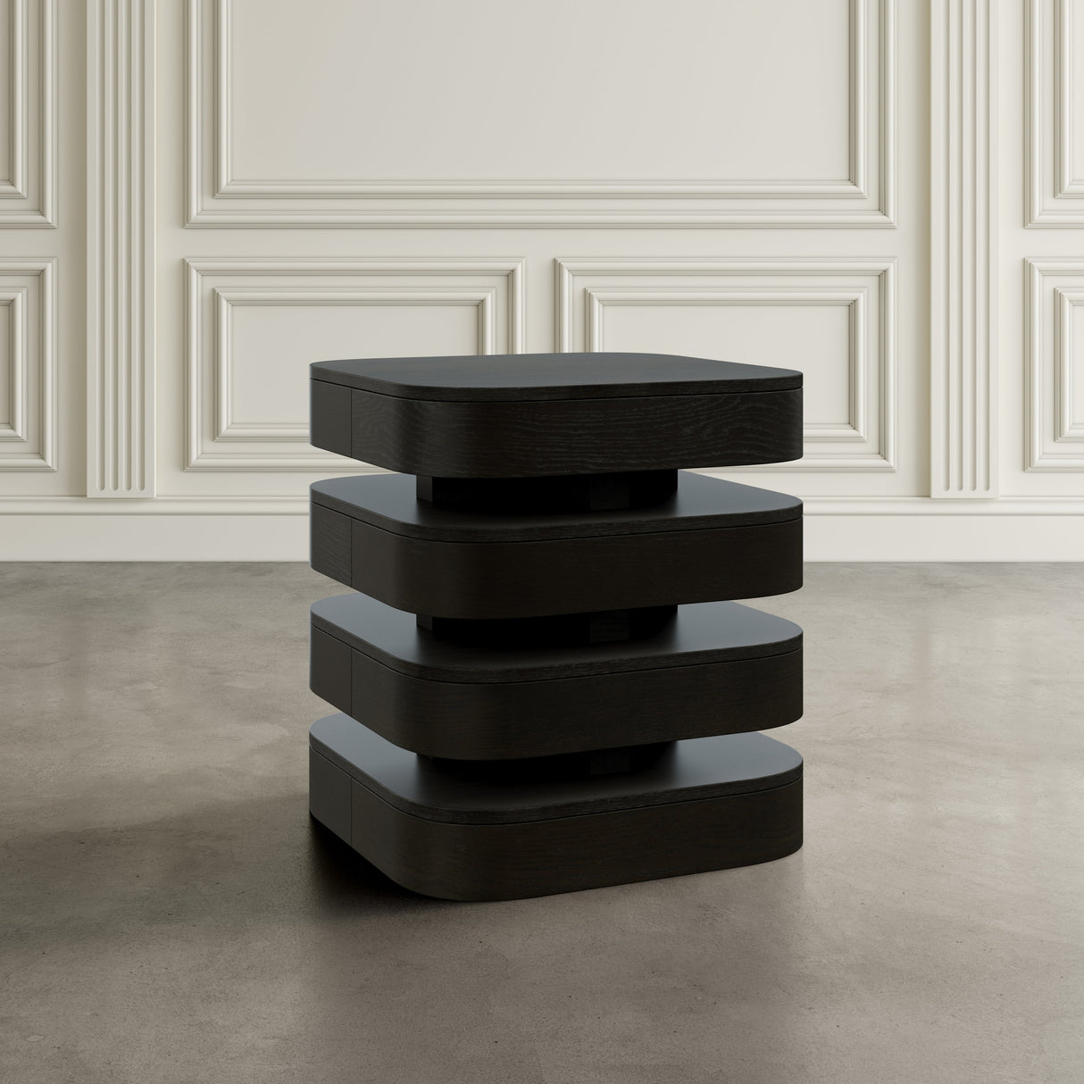 Brix Square End Table - Espresso