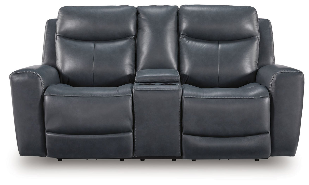 Next Move - Power Reclining Loveseat With Console / Adjustable Headrest