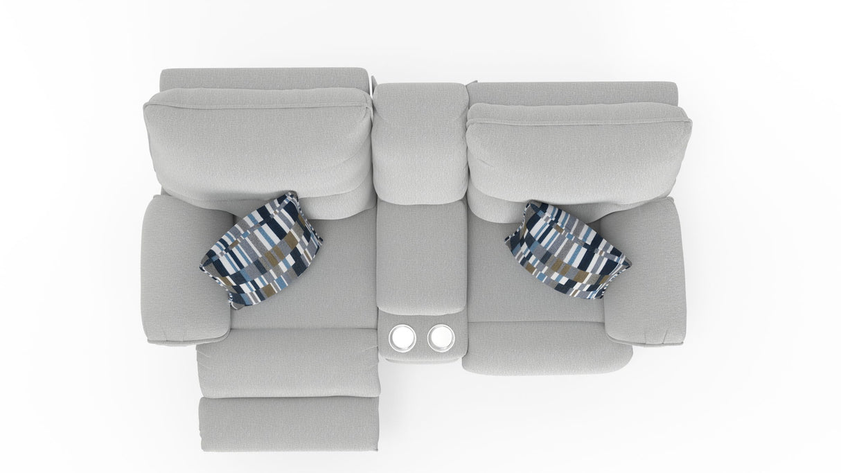 Lenny - Power Lay Flat Reclining Console Loveseat