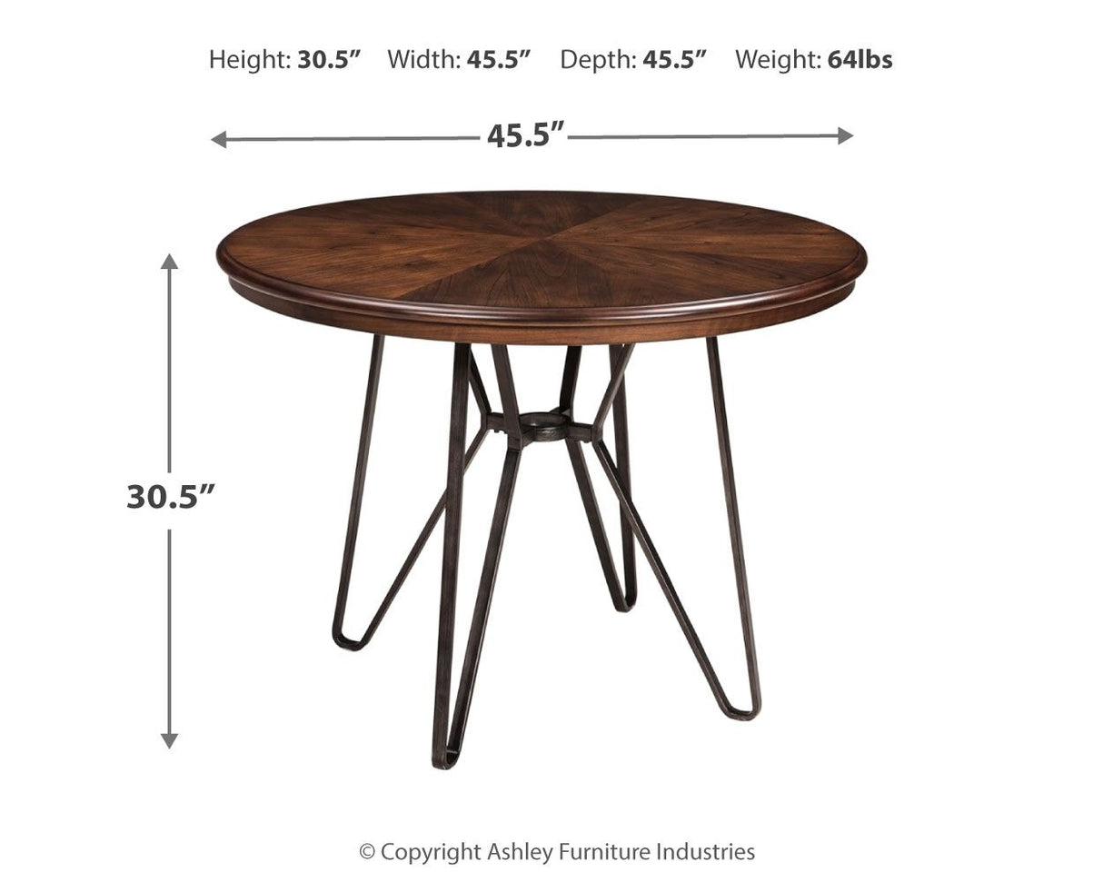 Centiar - Round Dining Room Table - Brown