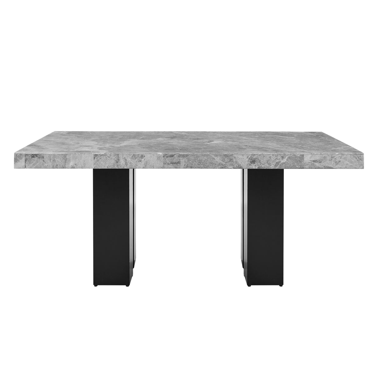 Camila - Rectangular Dining Set - Gray Top